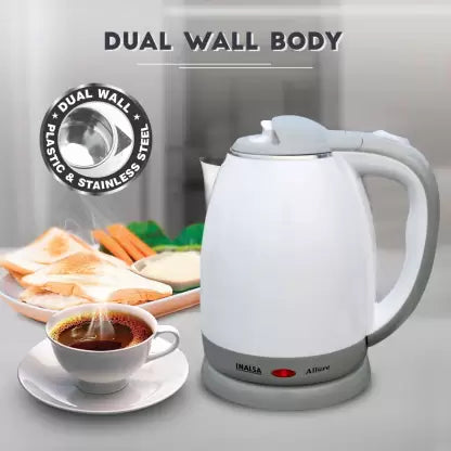 Inalsa Allure Electric Kettle (1.5 L, White, Grey) Inalsa Allure Electric Kettle (1.5 L, White, Grey)